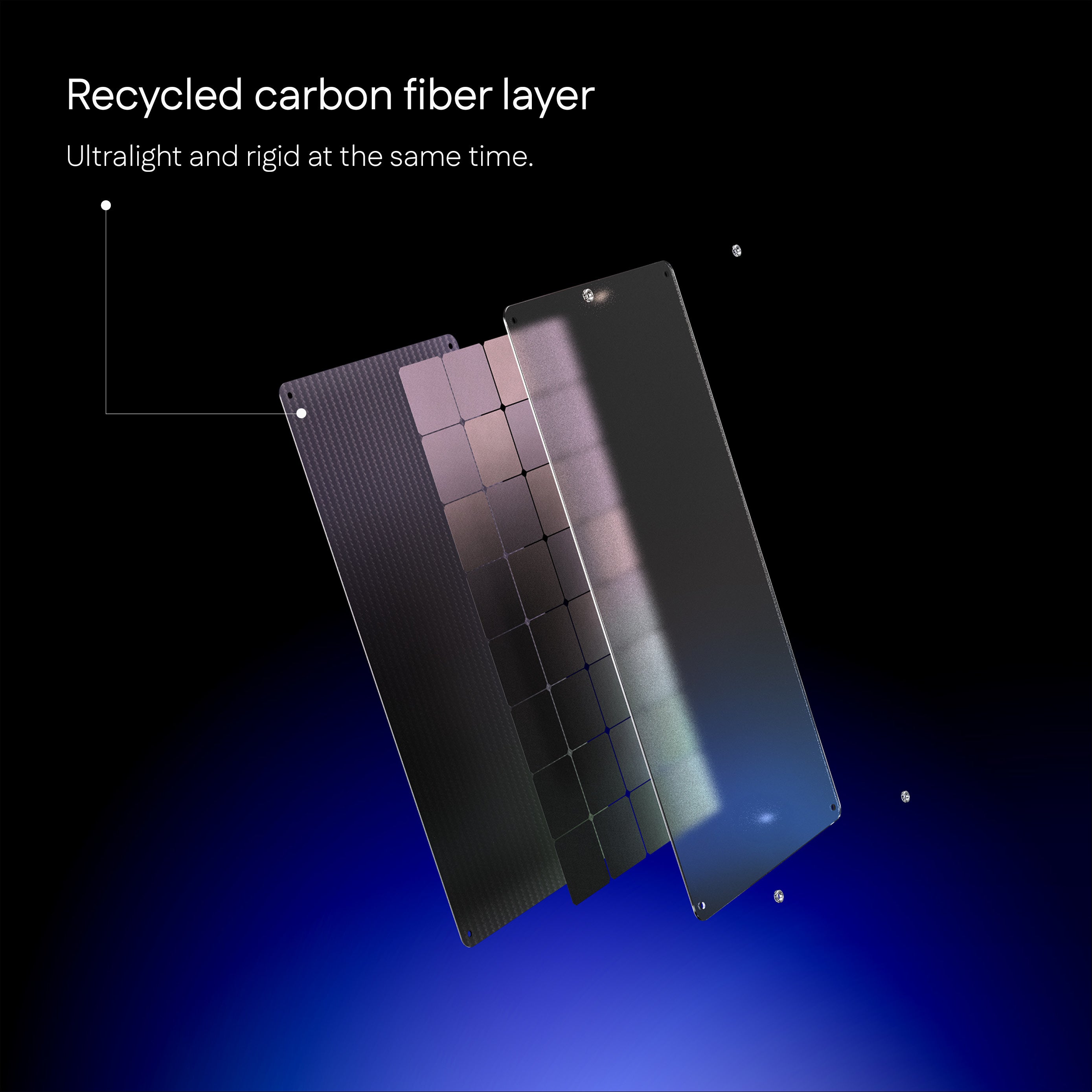 CarbonCore Medium 55W - Semi-Rigid Solar Panel